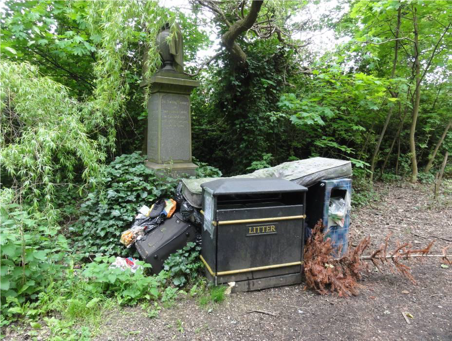 Hull General Cemetery, near the gates, summer 2014