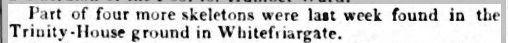 The finding of a skeleton under the Carmelite Friary that used to stand where Whitefriargate now stands 2