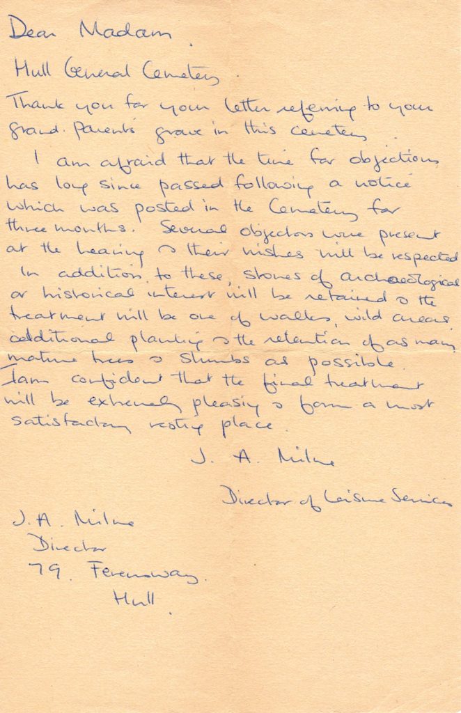 Copy of letter of reply