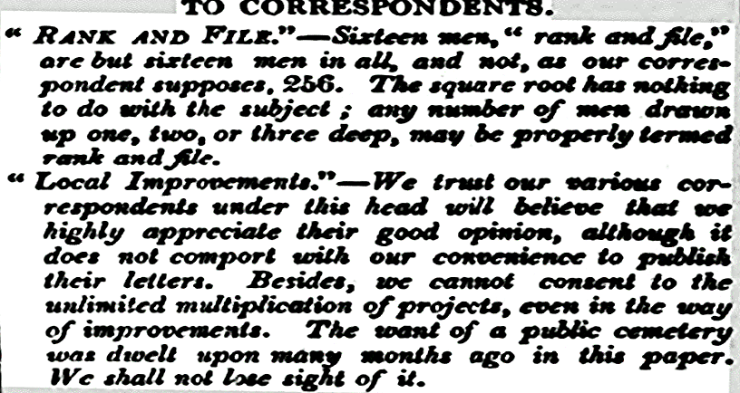 Fig 4. Hull Advertiser, 4th October 1844.