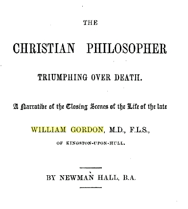 Dr. Wm Gordon narrative