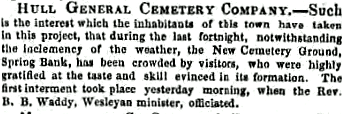 Hull Packet, 24th April 1847