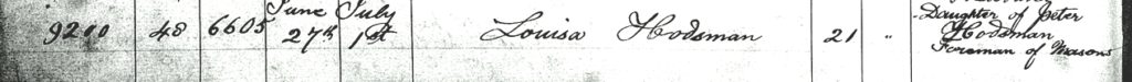 Louisa burial record