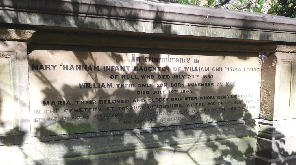 William Irving's tomb