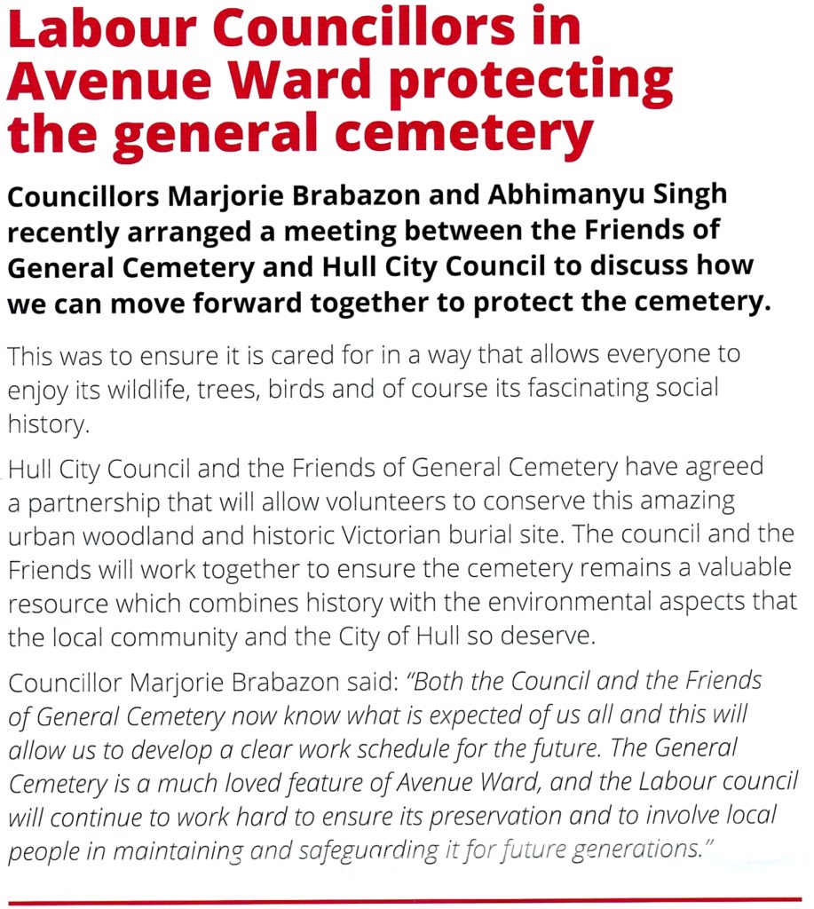 Council leaflet