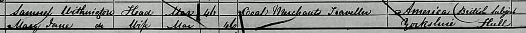 Withington 1861 census a