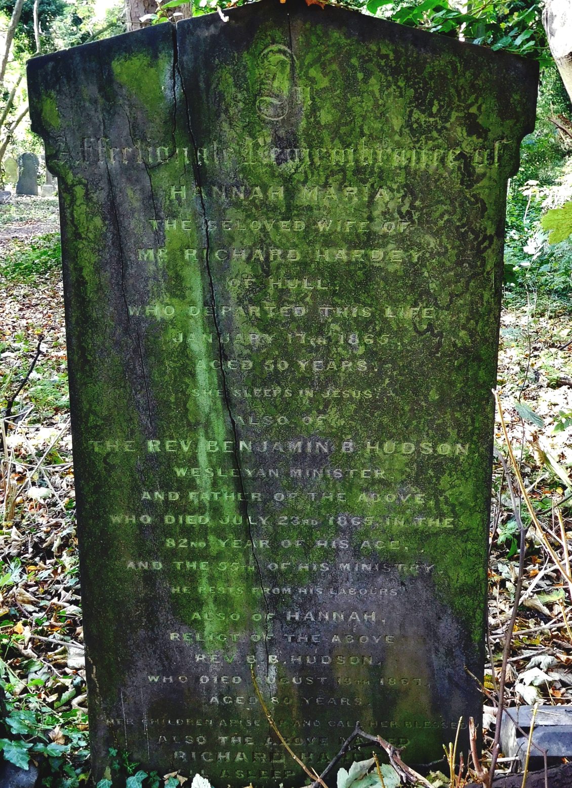 The Hardey's headstone