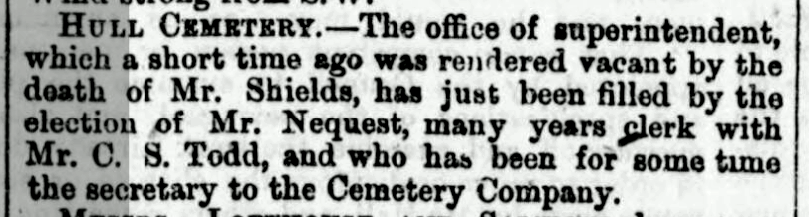 nequest appt jan 1867